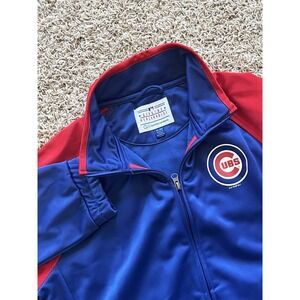 Chicago Cubs Red Blue MLB Vintage Nylon Jacket Sz XL‎ G-III Sports By Carl Banks